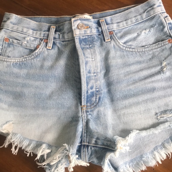 Agolde Swapmeet denim shorts - Picture 3 of 5